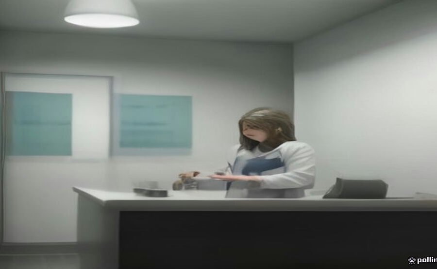 Dentist reassuring a patient in a modern dental office after a root canal treatment