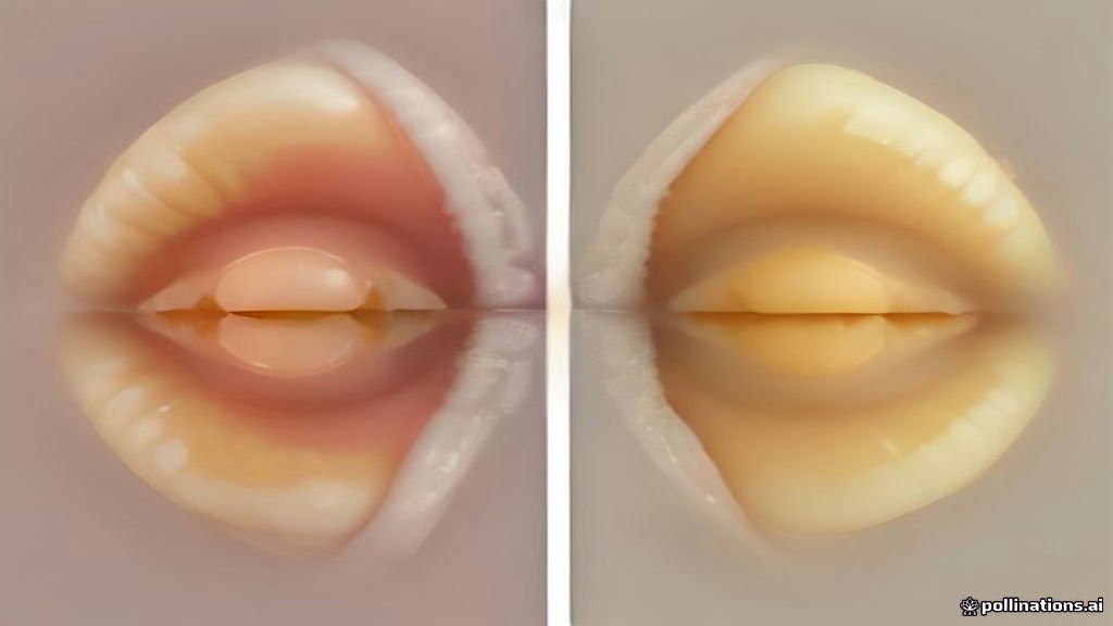 Comparison of a clean clear retainer versus a yellowed stained retainer